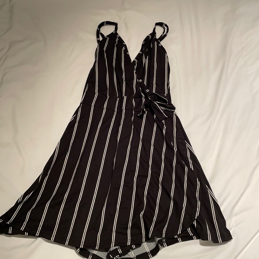 tie front romper